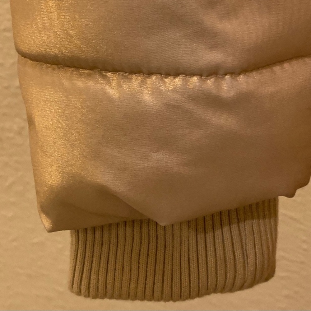 Gold Puffer Coat - Picture 6 of 8
